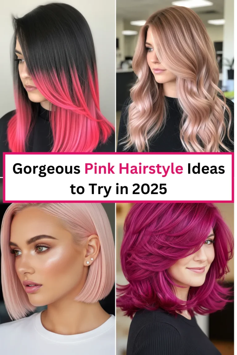 Gorgeous Pink Hairstyle Ideas to Try in 2025