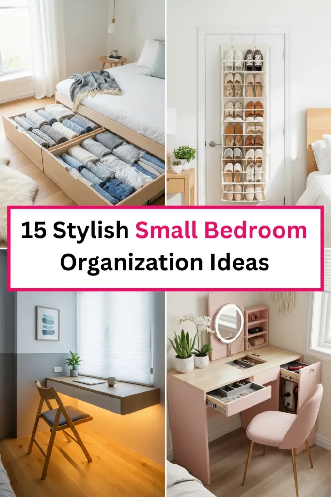 Stylish Small Bedroom Organization Ideas