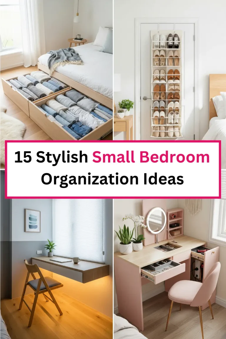 Stylish Small Bedroom Organization Ideas: Maximize Space Without Sacrificing Style