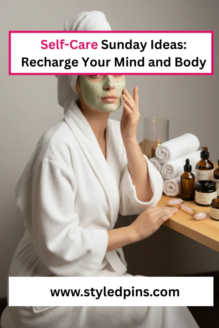 Self-Care Sunday Ideas: Recharge Your Mind, Body, and Soul
