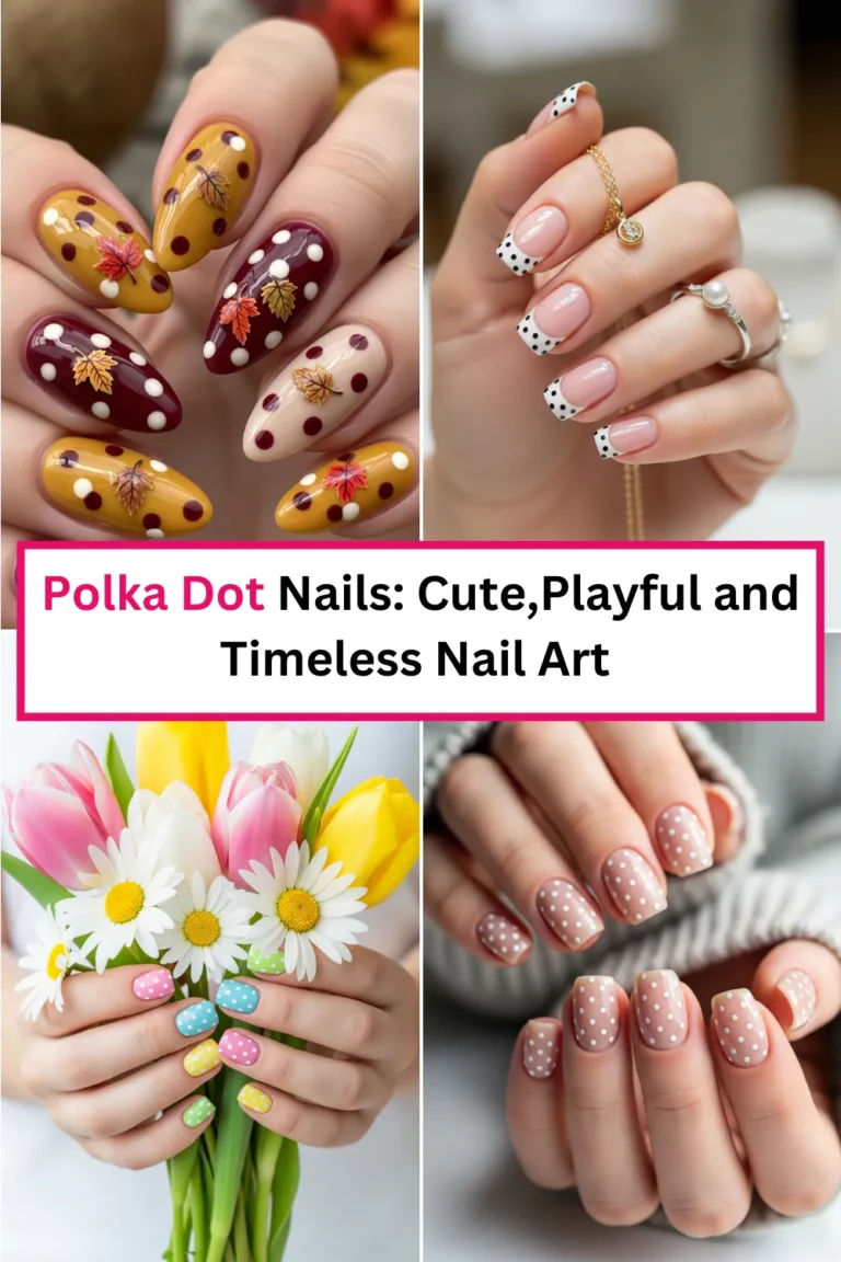 Cute and Playful Polka Dot Nails: Timeless Nail Art Ideas