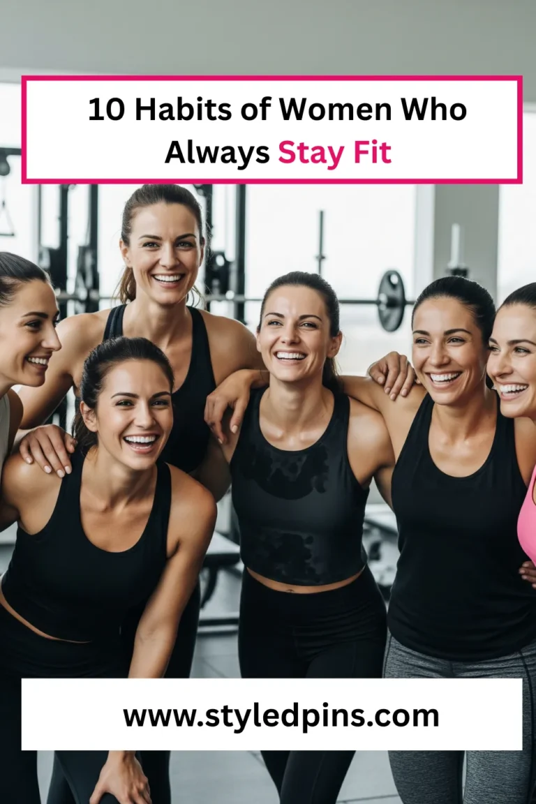 10 Habits of Women Who Always Stay Fit